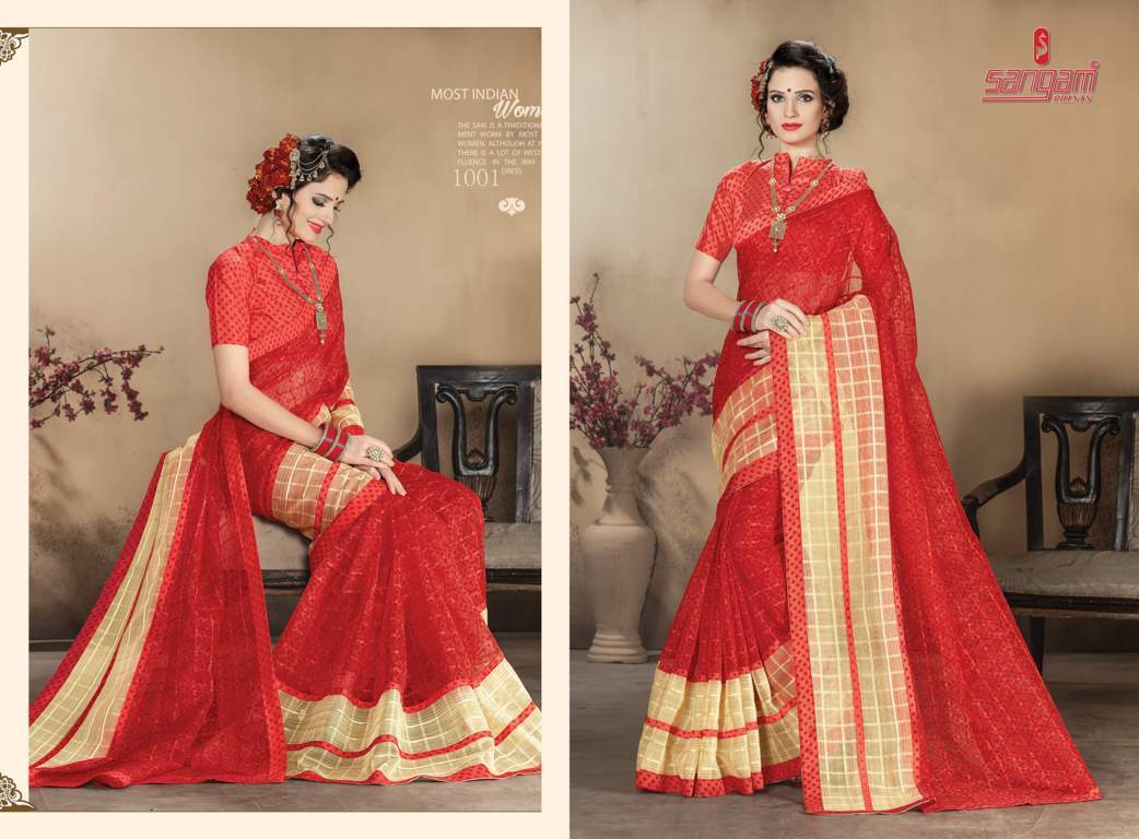 Sangam Madhuri Kota Designer Party Wear Printed Saree Collection